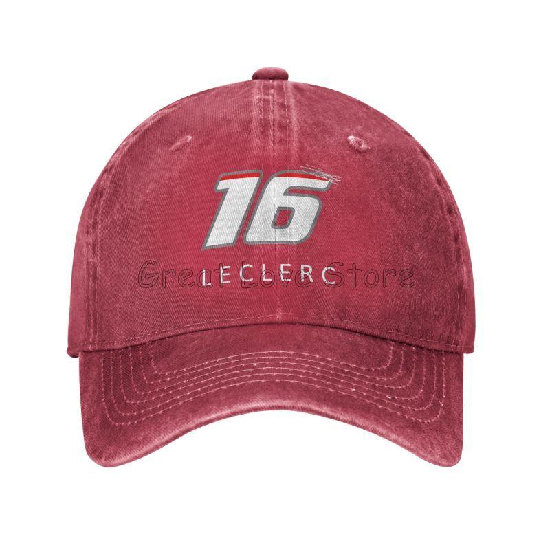 Charles Leclerc F1 Signature Graphic Baseball Cap Adjustable Washed Cotton Trucker Hat Summer Vintage Sun Visors Baseball Caps