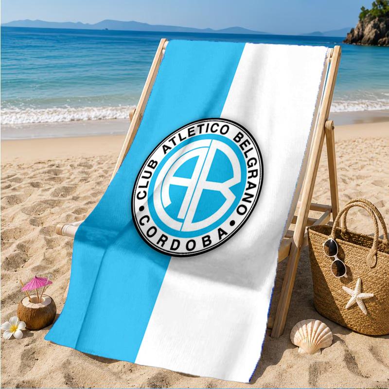 Atletico Belgrano Crest Beach Towel, Quick-drying, Easy to Care for, Suitable for Both Fitness and Beach Vacations,Sports Essential