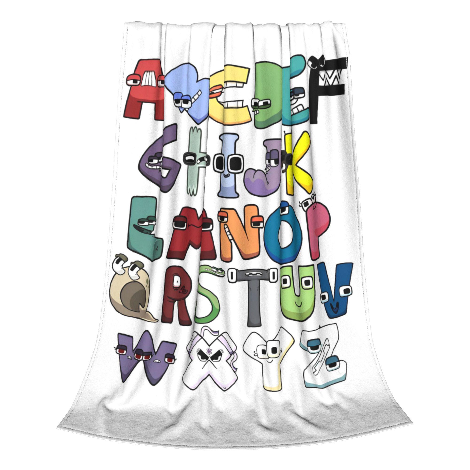 

Alphabet Lore English Cartoon Plush Blankets Villain Letter ABC Novelty Throw Blanket for Home 125*100cm Quilt Warm 200x150cm 80x60in