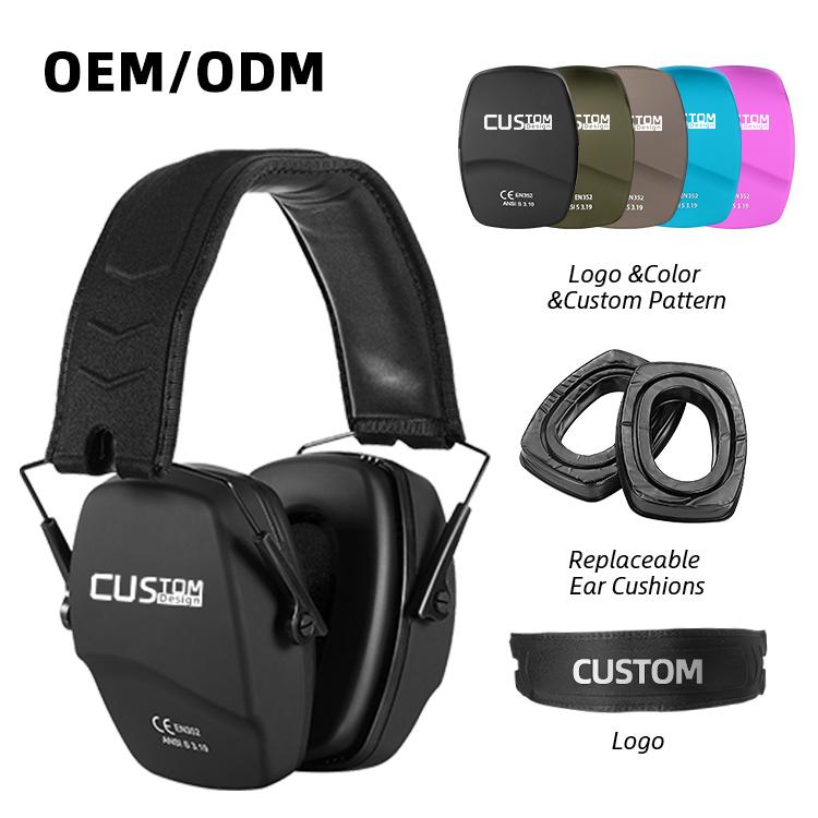 Hot Sell Rubberized Noise Reduction Ear Protection Shooting Hearing Protection Earmuffs for Shooting Headset