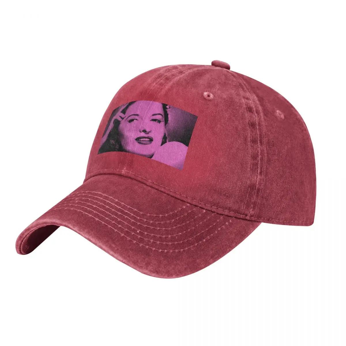 Barbara Stanwyck in black and pink Baseball Cap Luxury Unisex Hat Kids Hat cute summer hat Baseball For Unisex Womens