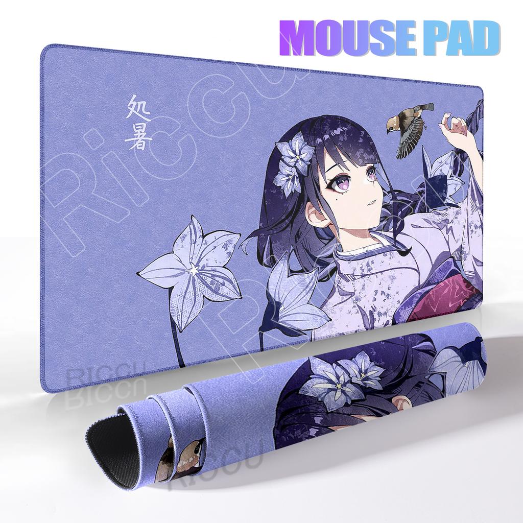 Game Large Mousepad Genshin Impact Mouse Pad Extra Kawaii Computer Keyboard Desk Mat XXL E-Sports Deskmat Gaming Accessories Pad