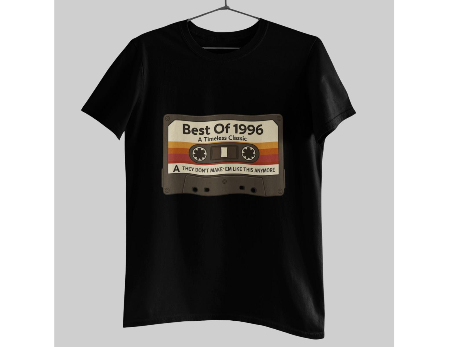 Best Of 1996 Shirt Retro Cassette Tape 30th Birthday Timeless Classic Tee M