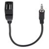 1-10pcs 3.5mm Black Car AUX Audio Cable To USB Audio Cable Car for Play Music Car Audio Cable USB Headphone Converter