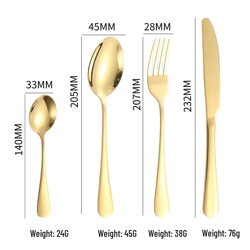 Xihe 24-Piece Western Cutlery Set