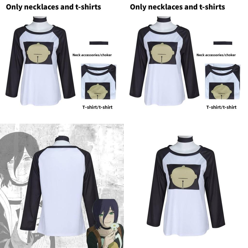 Chainsaw Man Reze T Shirt Cosplay Costume With Polyester Fabric For Anime Conventions