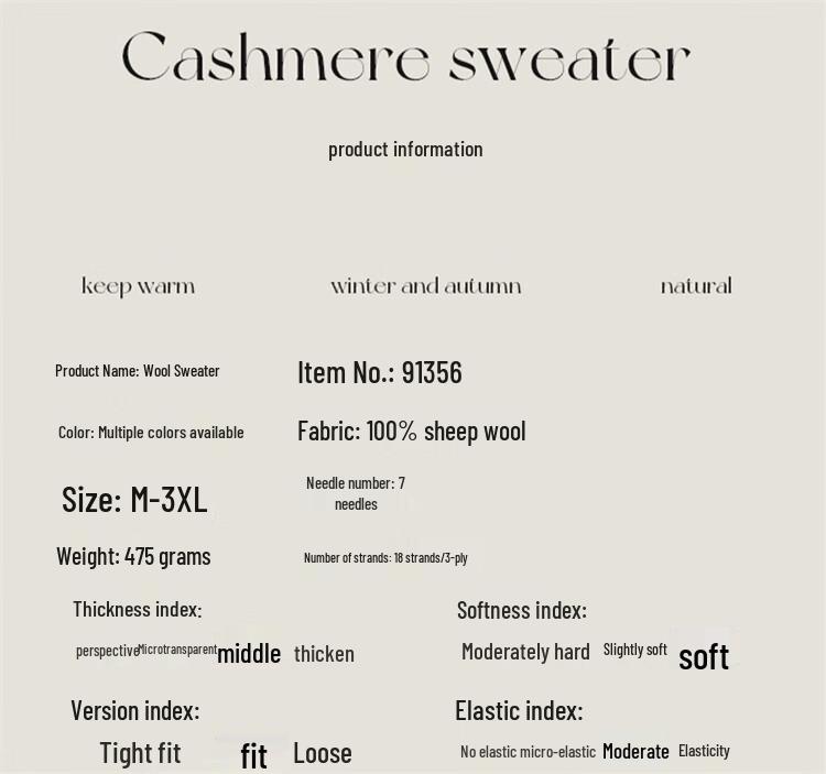 Men's 100% Wool Thickened Turtleneck Sweater