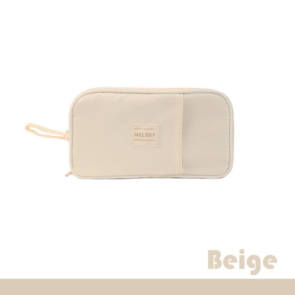 Lightweight Stationery Storage Bag Dirty-proof Pen Organizer Pouch Double-side Pen Bag  School