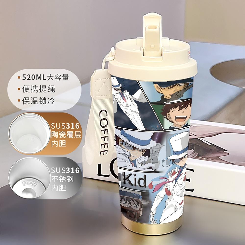 Monster Thief Kidd 111 Stainless Steel Thermos Cup Water Cup Detective Conan Student New Portable Large Capacity