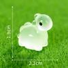 12/24/36Pcs Miniature Resin Luminous Dinosaurs Fairy Garden Decoration Glow At Night Mini Dinosaurs Home Micro Landscape Decor