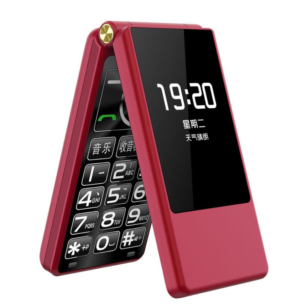 Pełna sieć 4G Telefon z klapką dla seniorów Głośny Duże znaki Duży ekran Długi czas czuwania