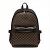 Schoolbag Chessboard Plaid Backpack Men's Backpack Commuter Waterproof Lightweight Travel Bag Men's Trendy College Student School Bag Women's