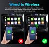 2 In1 Wired To Wireless CarPlay Adapter Plug & Plug Auto Connect Converts for Wired Cars Compatible CarPlay & Android Auto