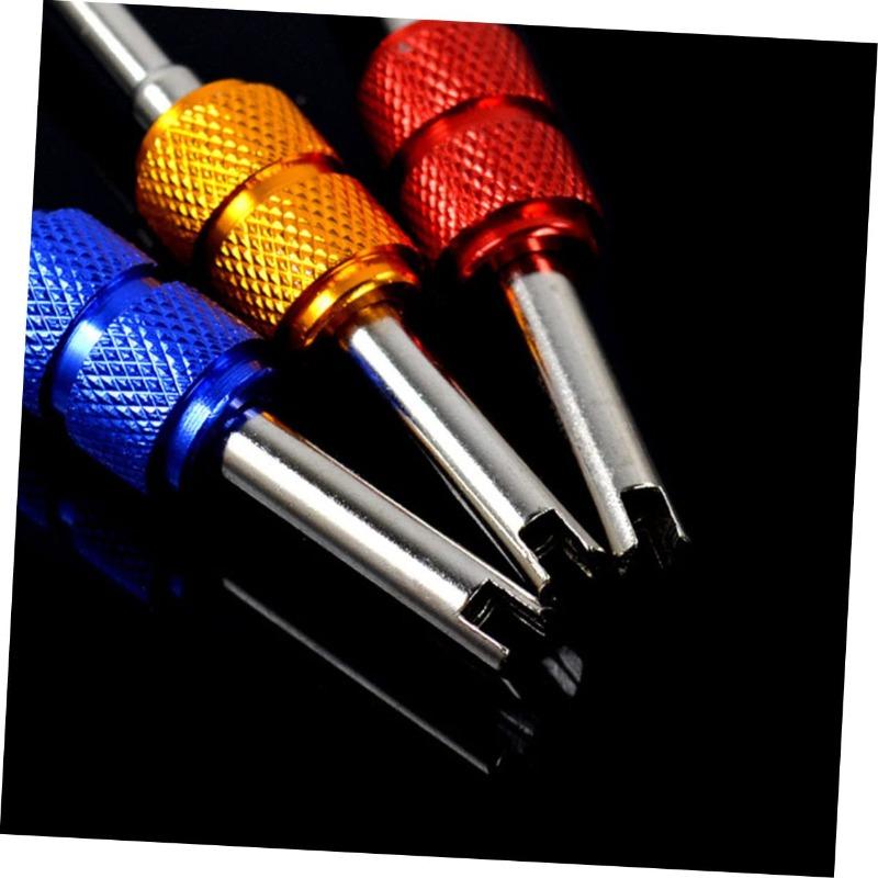 Car Accessories Tire Remover Auto Truck Bicycle Wheel Repair To Universal Tire Valve Core Stems Remover Screwdriver Dual Use