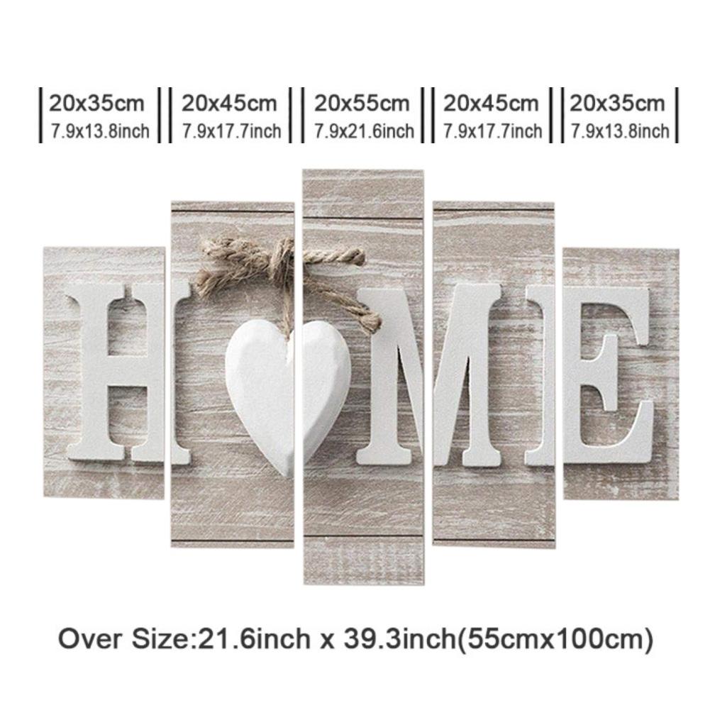 

5PCS Concise Decorative Painting, Decorative Painting, Wall Paintings, Home Letter Prints, Photo Paintings, wall Art, Home Decorations Paintings