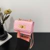 Rhombus Chain Bag Women's Spring and Summer 2025 New Fashion High Sense Ins Messenger Bag Versatile Mini Square Bag