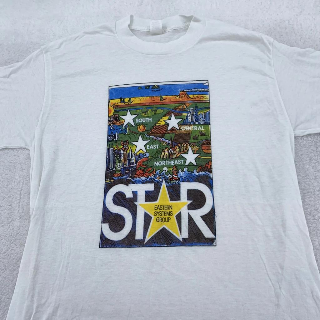 Vintage Eastern Systems Group Star Shirt Mens XS Computer Software PC 90s Tee