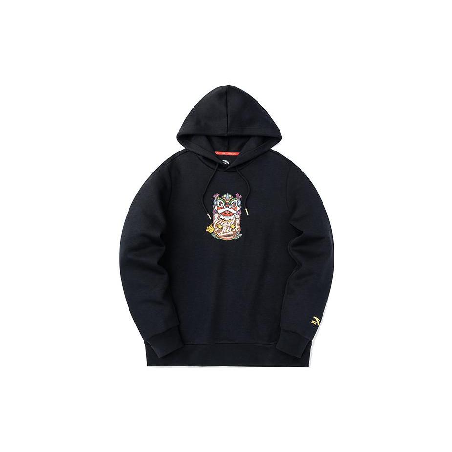 ANTA Life Collection Sweatshirts Unisex Black Hooded Moderate Regular 152318713-2 XL