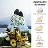 1pc Sheep Shaun Outdoor Blanket Lightweight Flannel, Soft & Warm, All-Season Use for Sofa, Outdoor, Camping, Living Room035