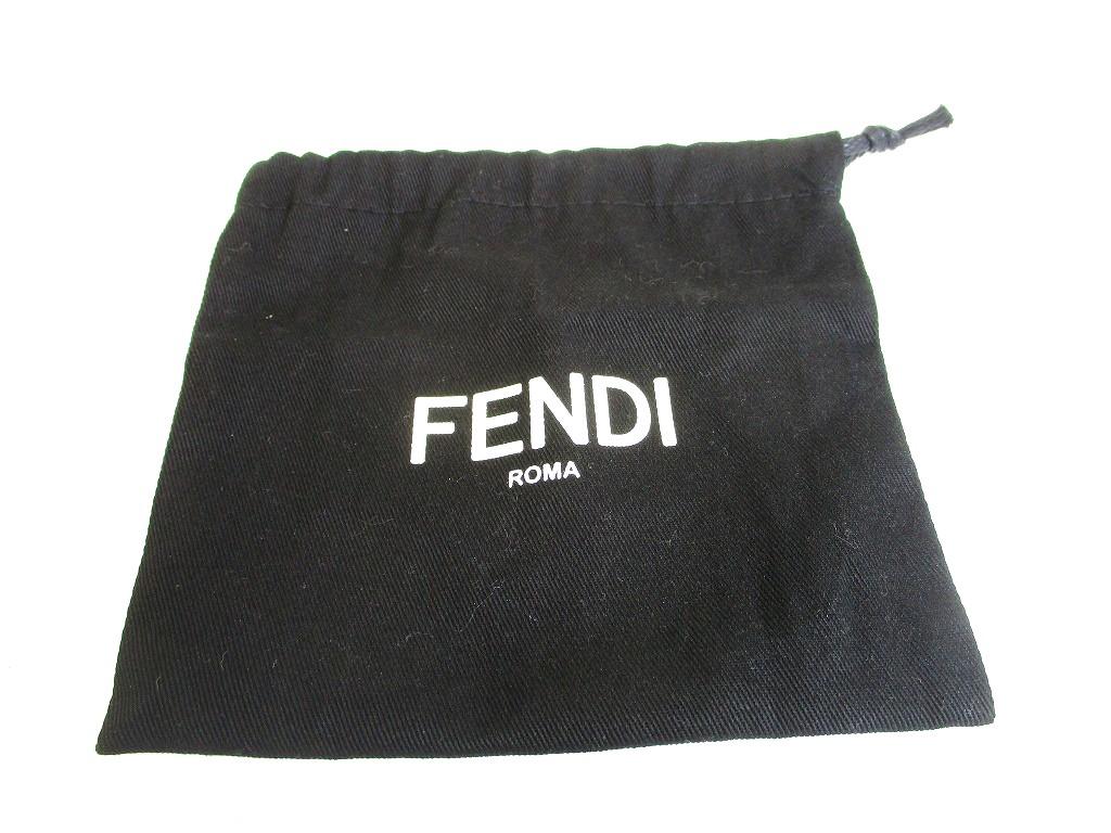 Authentische FENDI F IS FENDI FF Braun Leder Gold H/W Micro Dreifach-Geldbörse #b151 Vom Verkäufer überholt