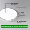 Lishen Modern Seamless Round LED Ceiling Light with Anti-mosquito Design