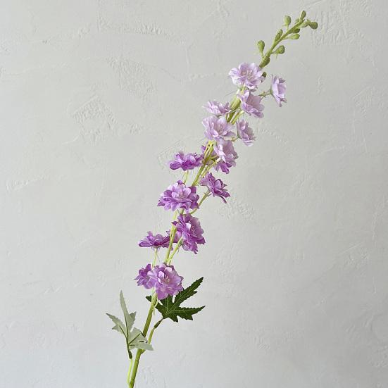 Larkspur Artificial Flowers Realistic Delphinium with Bendable Stems Rustic Floor Vase Decor for Home Wedding Decor Reusable Floral Arrangements