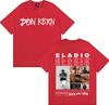 Rapper Eladio Carrion 2025 Album Trendy Stampa Double Sided Maglietta Girocollo Uomo Hip Hop Maglietta Larga Oversize Y2K Tee Streetwear