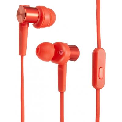 Sony Earphones Deep Bass Model MDR-XB55AP: Canal Type with Remote Control and Microphone, Red MDR-XB55AP R