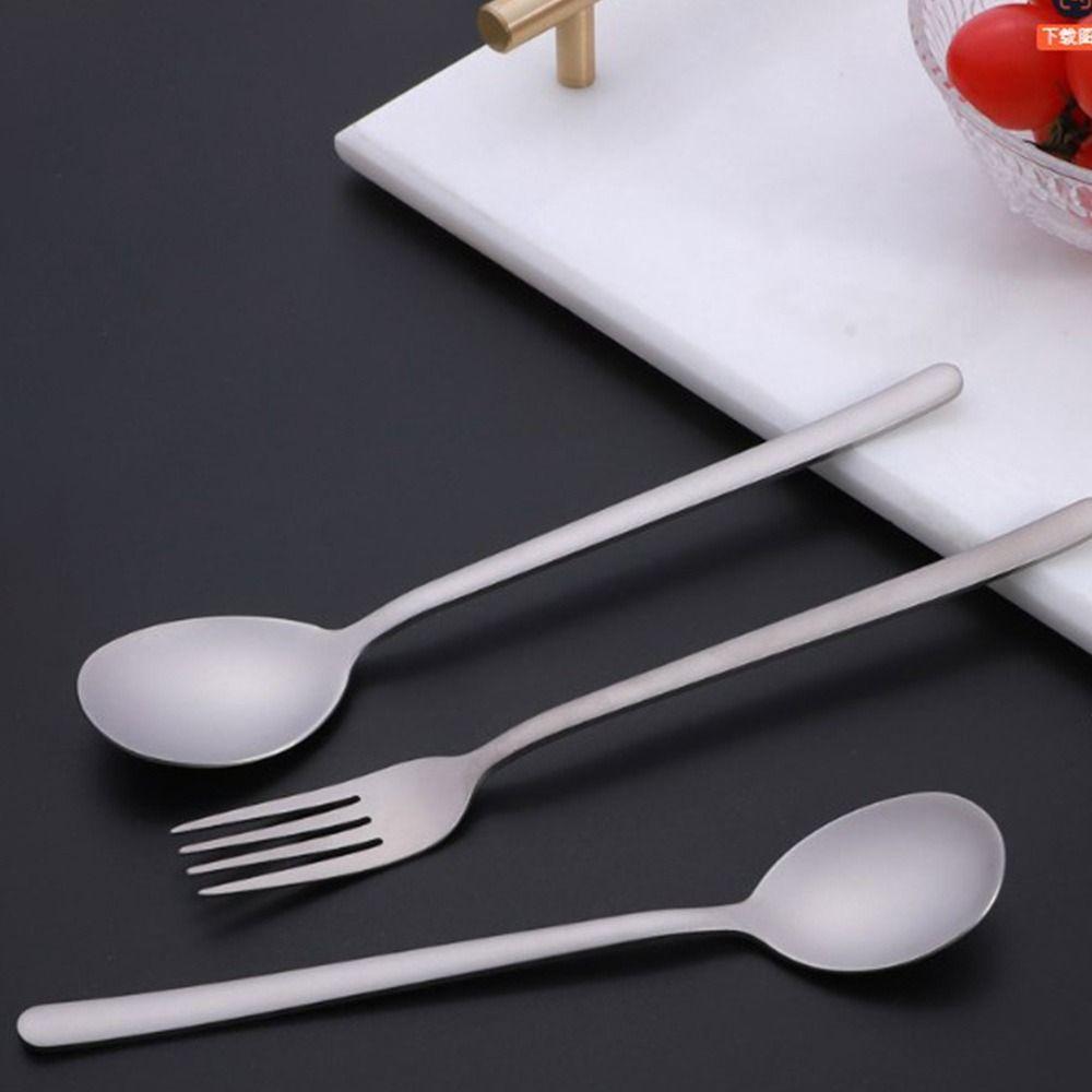 Long Handle Outdoor Camping Fork Portable Cutlery Fork Chopsticks  Outdoor Tool