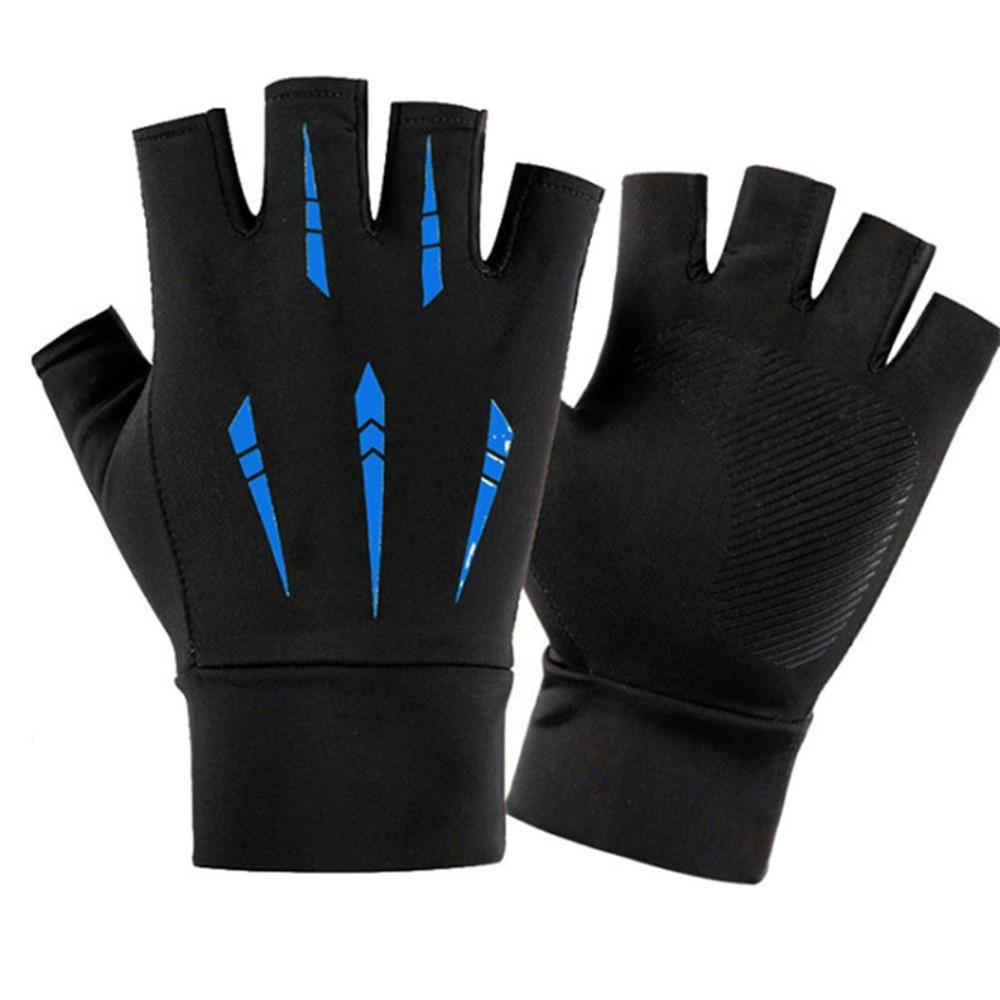 Anti-uv Ice Silk Fishing Gloves Highly Elastic Armguard 2024 Fitness Gloves  Cycling Driving
