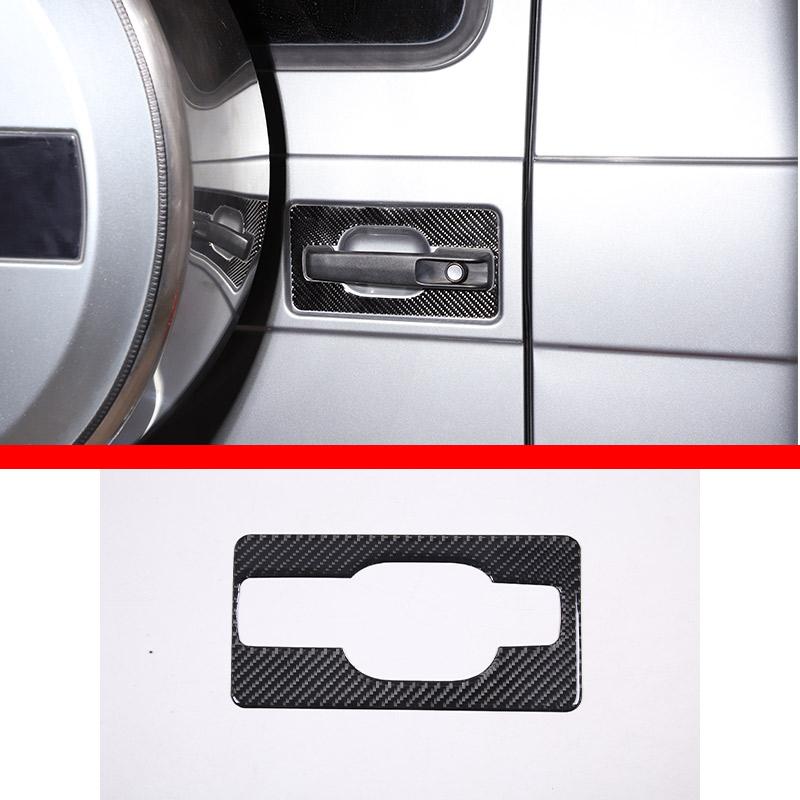 Soft carbon For Mercedes Benz G class W463 2013-18 Car Air Outlet Door Handle Trim sticker Inner & Outer Decoration Accessories