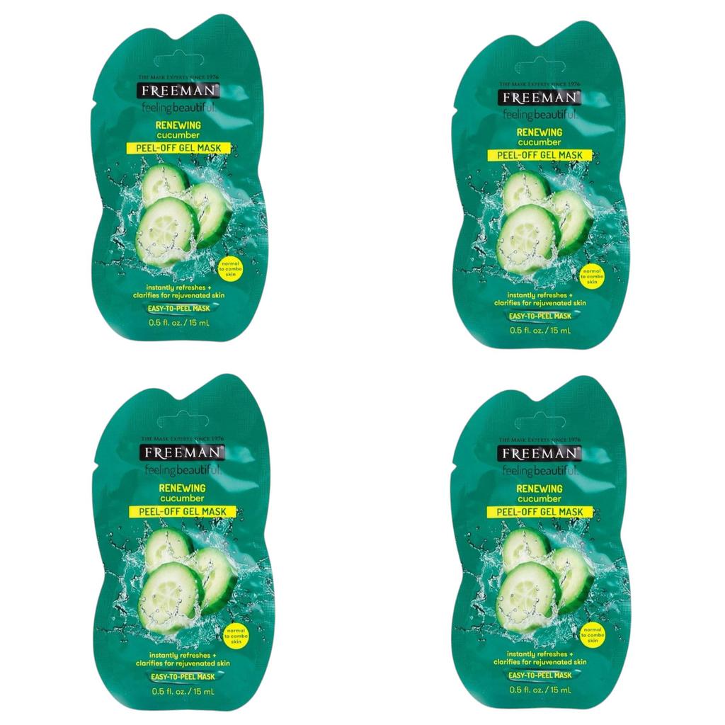 Cucumber Face Mask-film Freeman Beauty 175ml. and Set 4x 15ml. - Renewing Peel-off Gel Mask