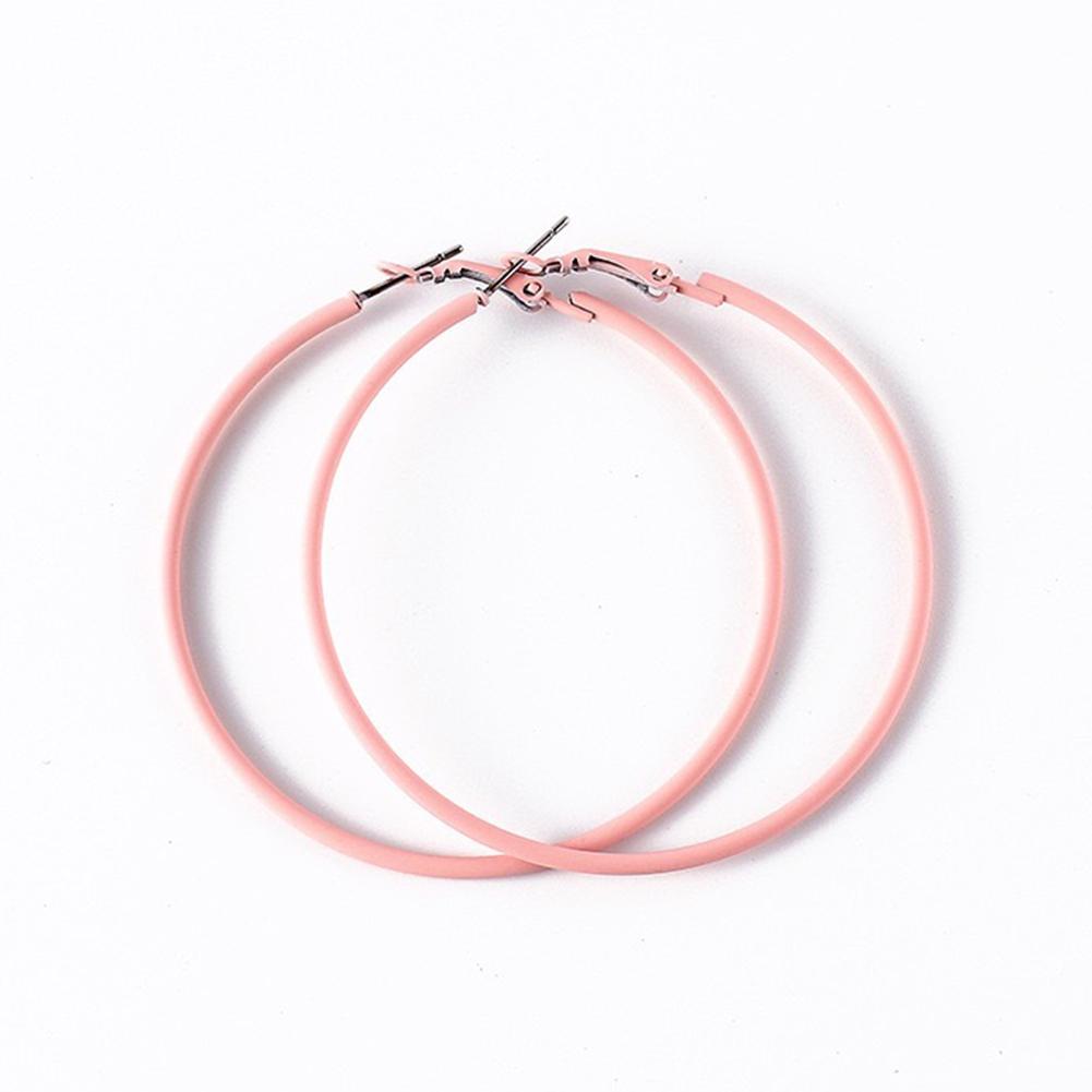 Bluelans Earrings Hoop Color Big Charm Circle Women Earrings Candy Creative Party Jewelry Gifts