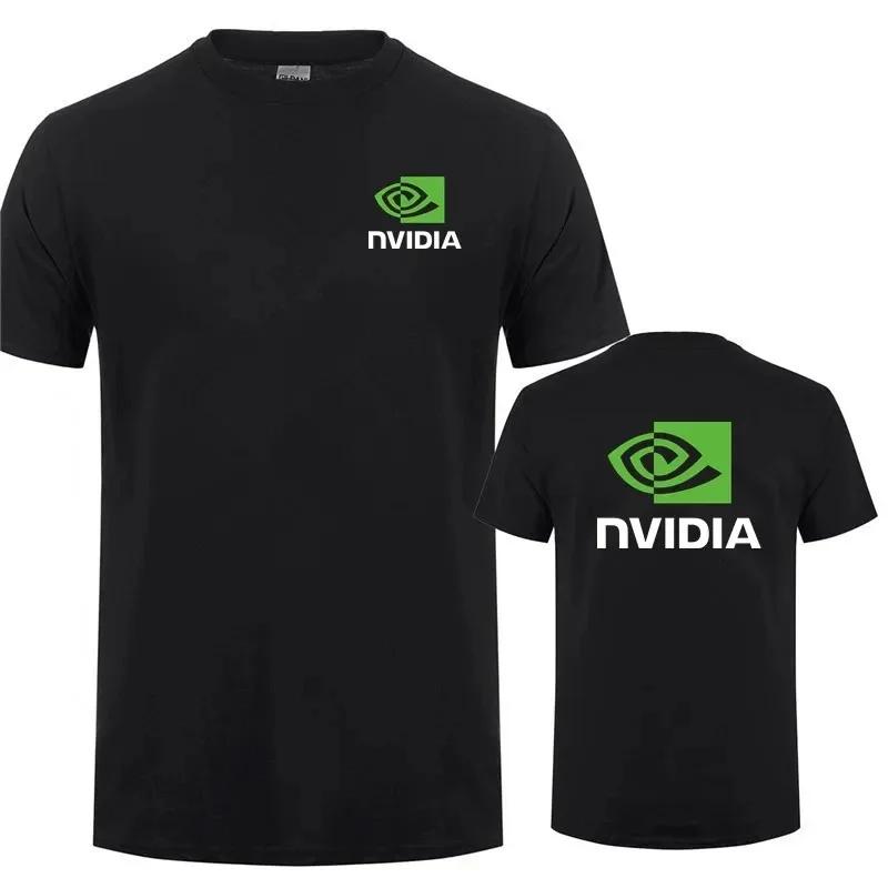 

Мужская футболка Nvidia Летняя с коротким рукавом Хлопок Футболки NVIDIA Мужские Топы Крутая Футболка 2026 Круглый вырез Чистый хлопок Харадзюку 4XL