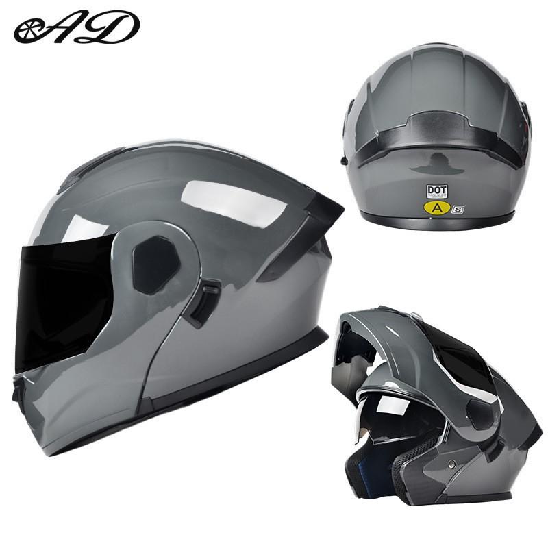 DOT Certified Motorcycle Helmet Uncovering Four-season Universal Men Women's Riding Safety Hat