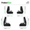 4PCS Car Mud Flaps Splash Guards Mudguards Car Mud Flaps Compatible with Honda Civic Sedan 2016 2017 2018
