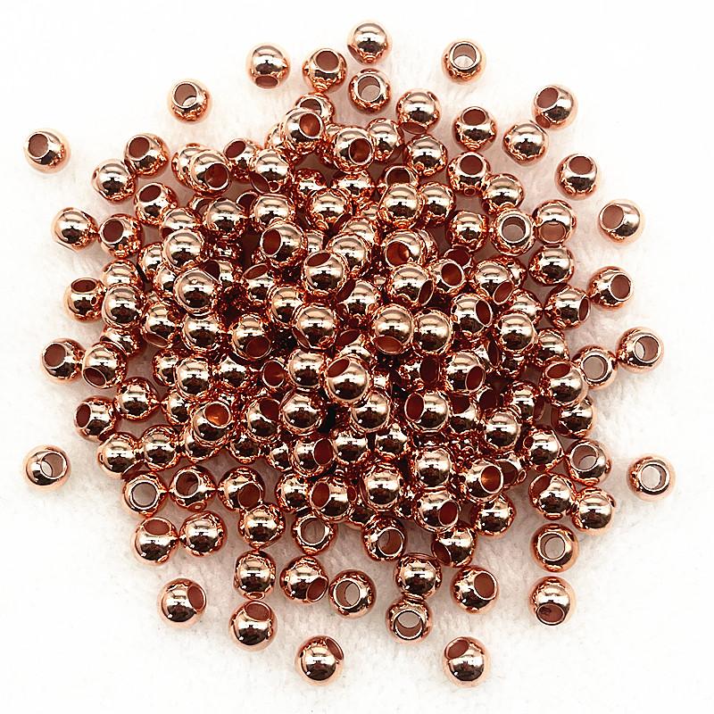6mm 8mm 10mm Big Hole Round CCB Spacer Beads for Jewelry Making DIY Handmade Bracelets Necklace Accessories