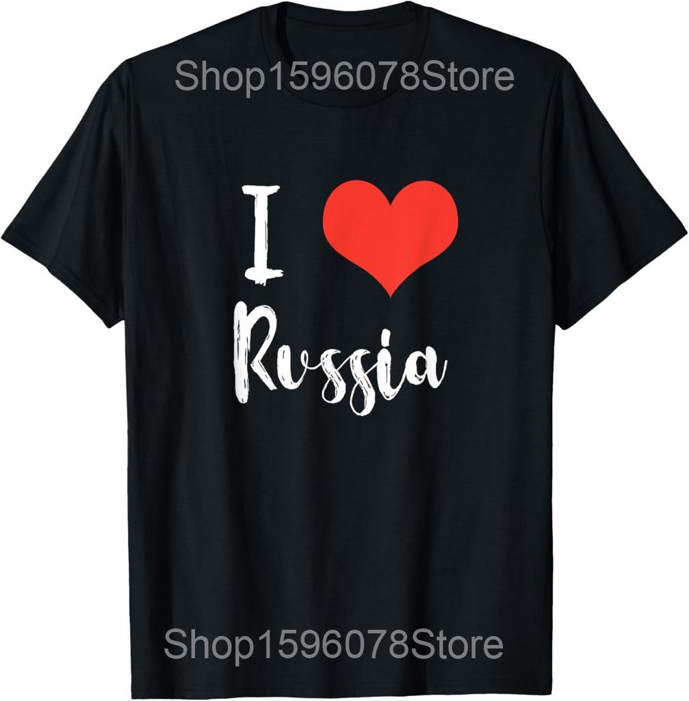 Vintage Russia Flag Russian Love Country T Shirts Unisex Women Cotton Humor Streetwear Tee Shirt Short Sleeve Unisex Loose Clothing