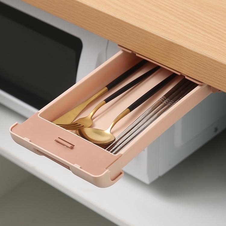 Hot Selling Under the Desk Drawer Type Storage Box Office Desktop Hidden Storage Box Student Stationery Box