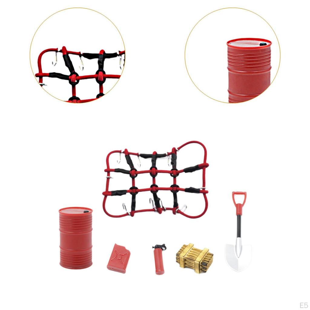 6 Pieces RC Car Roof Decoration Fire Extinguisher Replacement Professional Vehicle Part Tank