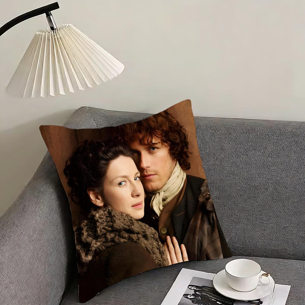 O-Outlander Movie Cushion Cover Pillowcase Ultra Soft Skin Friendly Fabric Cloud Like Comfort & Concealed Zipper