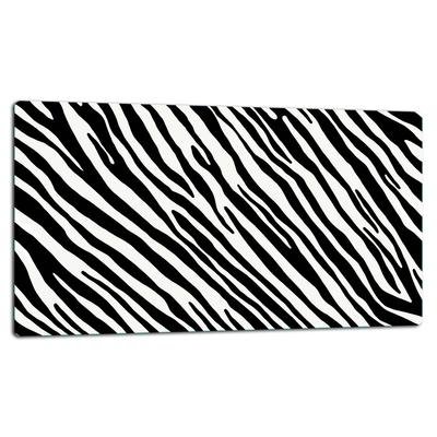 Glasplatte Schneidebrett 52x30 Zebra