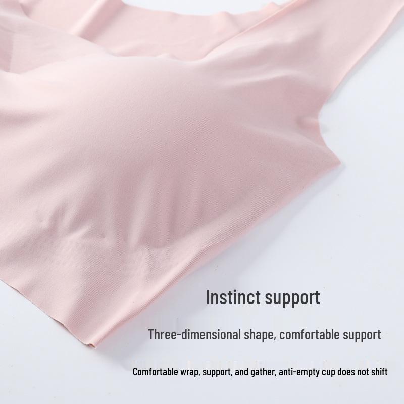 Shangpin Anxin Nahtloser Bügelloser Eisseiden-Sport-BH in Übergröße für Damen