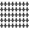 8mm Plastic Rivets Fasteners Suit for Car Bumper Fender, Black Clips Suit for Toyota, Nissan, Kia, Yamaha