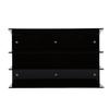 Durable Transparent Black Keyboard Storage Rack 18x26.5x16cm Acrylic Keyboard Organizer Keyboard Display Stand For Gaming Desk