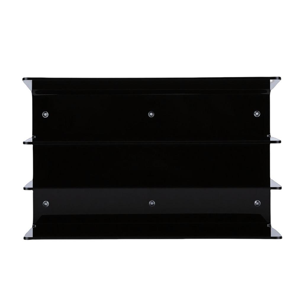 Durable Transparent Black Keyboard Storage Rack 18x26.5x16cm Acrylic Keyboard Organizer Keyboard Display Stand For Gaming Desk