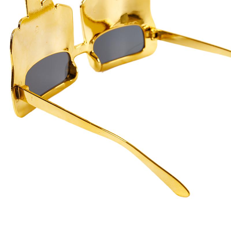 Creative Vertical Evening Glasses with Middle Finger, Decorative Props, Funny Sunglasses