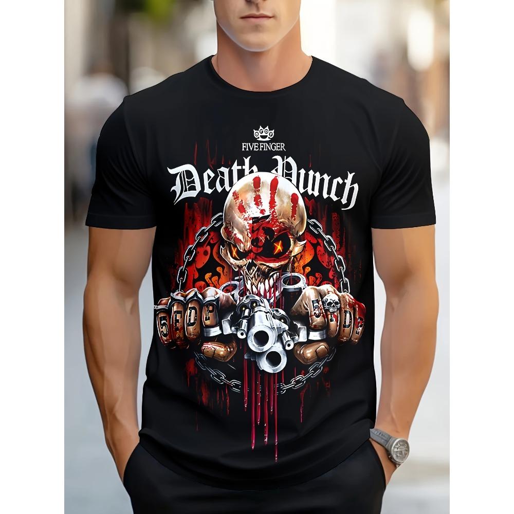 Men s pattern T-shirt - Exciting Skull and Chain Design XL