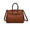 New High-end Bag, Lychee Pattern Lock, Platinum Bag, Portable Shoulder Messenger Trendy Women's Bag