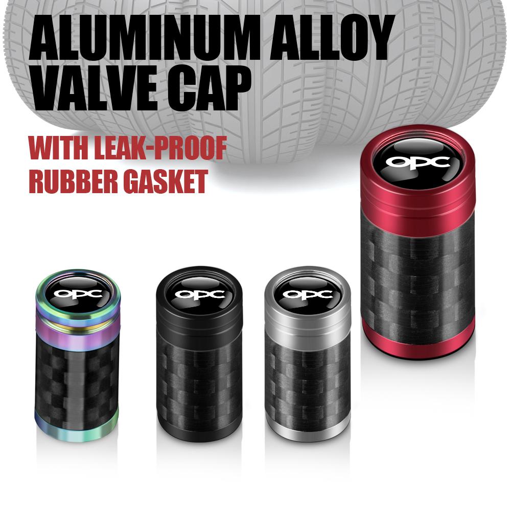 4pcs Carbon Fiber Metal Car Wheel Tire Valve Caps Stickers For Opel Zafira B Corsa D Insignia Mokka Regal Car Accessories Tf0